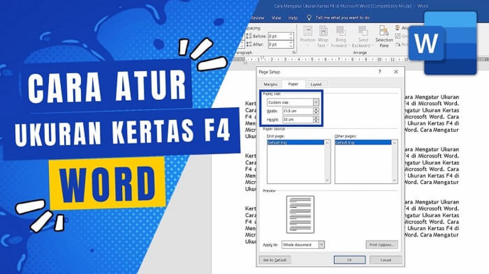 Ukuran Kertas Folio Dalam Cm Mm Inci Dan Cara Membuatnya