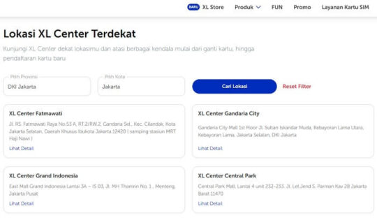 Daftar Lokasi Xl Center Terdekat Di Seluruh Indonesia