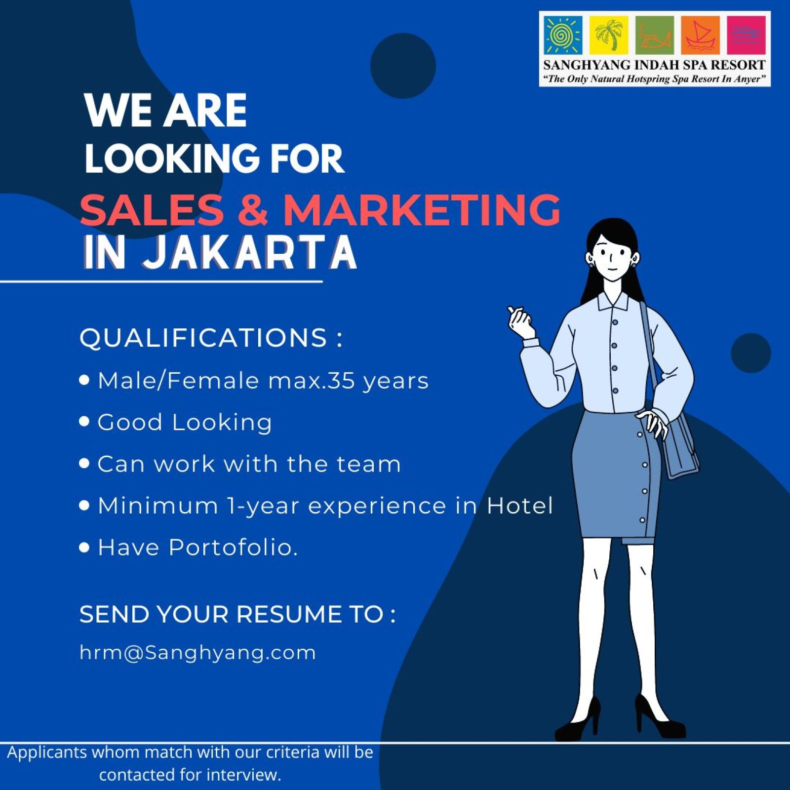 Loker Hotel – Sanghyang Indah Spa Resort Anyer