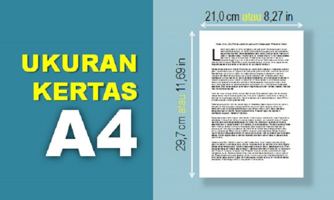 Ukuran Kertas A4 Dalam Cm, Mm, Inci, Pixel, Dan Cara Mengaturnya